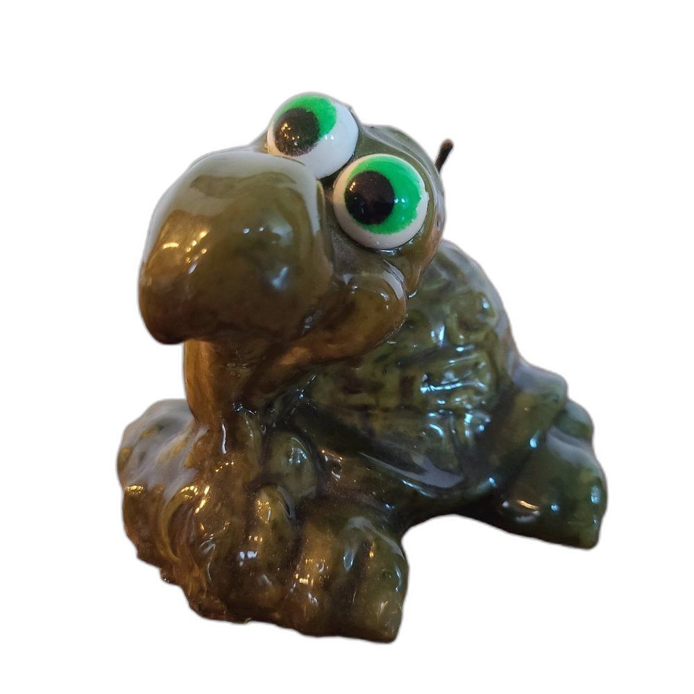 Vintage Turtle Candle - Novelty Wax Candle - Comic Turtle - Vintage Rare Unique